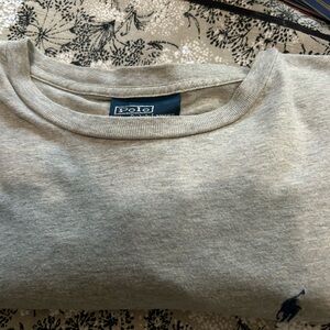 Polo Ralph Lauren light gray long sleeve men’s size medium shirt worn once